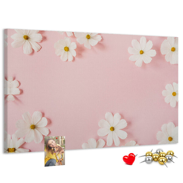 Cork board Daisy flowers