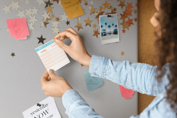 Cork display board Stars