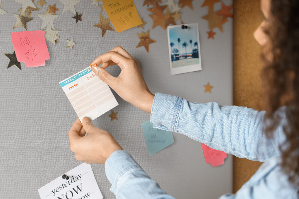 Cork display board Stars