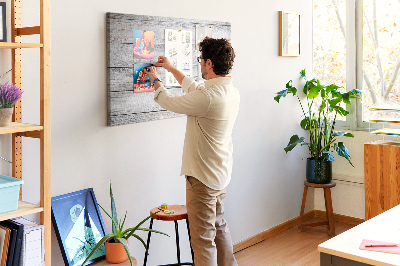 Cork memo board Painted boards