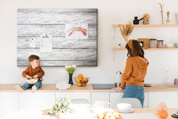 Cork memo board Painted boards