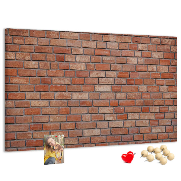 Cork board Brick wall