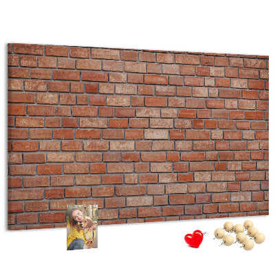 Cork board Brick wall