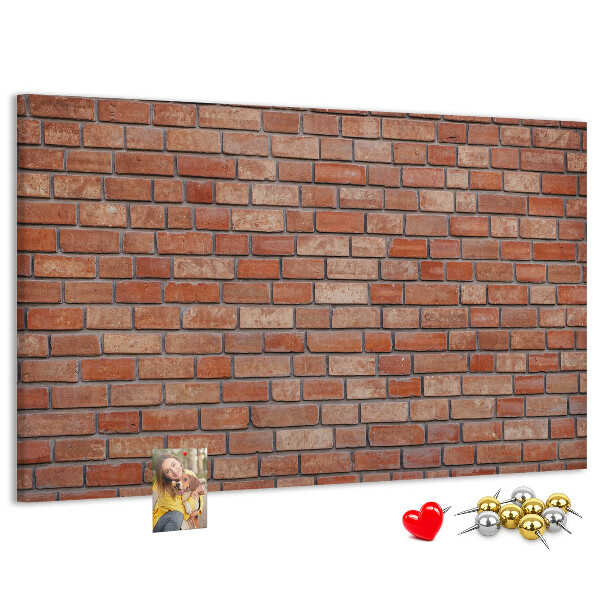 Cork board Brick wall