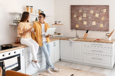 Cork board Brick wall