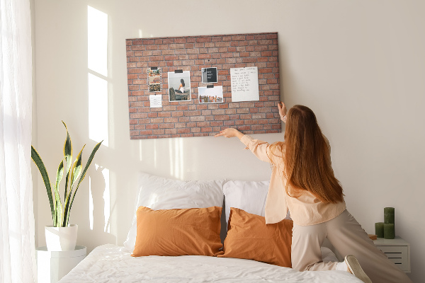 Cork board Brick wall