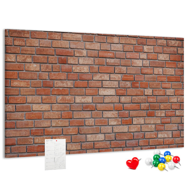 Cork board Brick wall