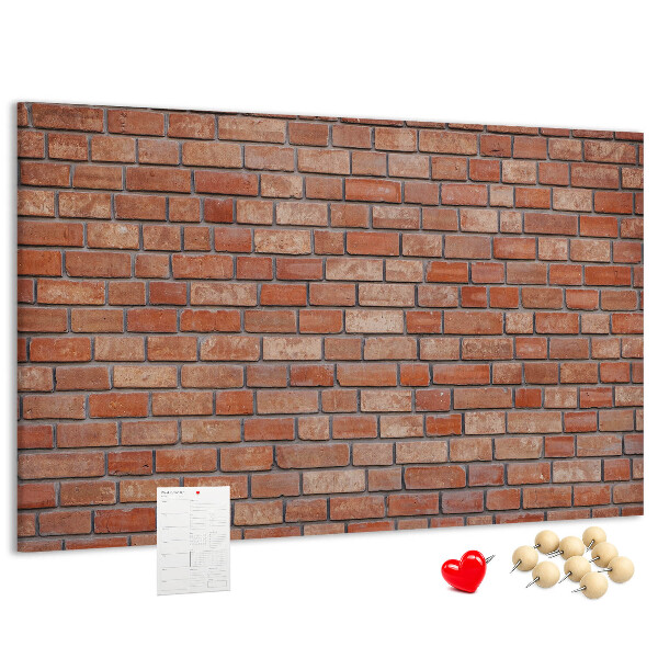 Cork board Brick wall