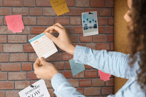 Cork board Brick wall