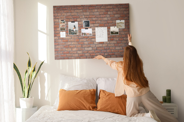 Cork board Brick wall