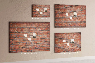 Cork board Brick wall