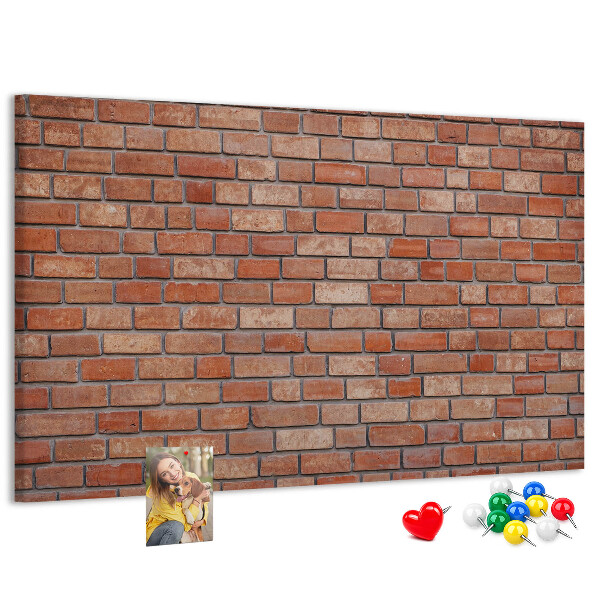 Cork board Brick wall