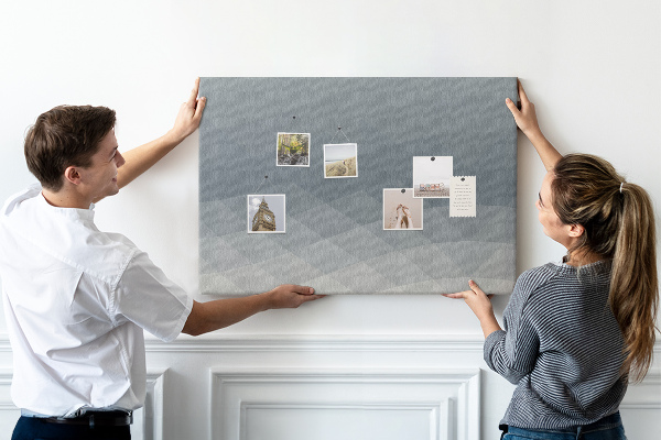 Cork display board Wave abstraction