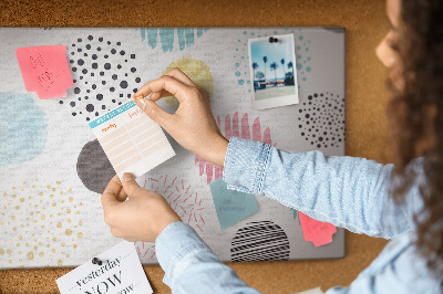 Cork board Geometric pattern