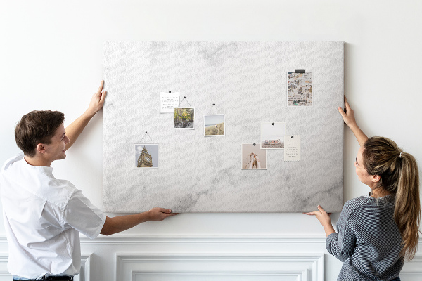 Cork display board Marble