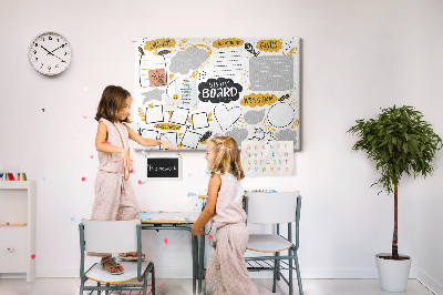 Cork board New Year's goals