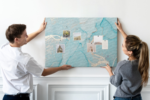 Cork board Decorative marble