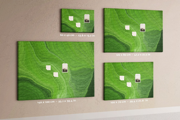 Cork display board Modern waves