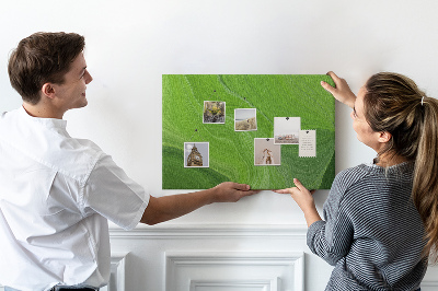 Cork display board Modern waves