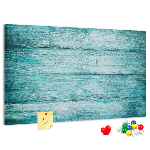 in blue old wood finish