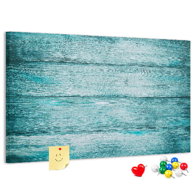Cork display board Blue old wood