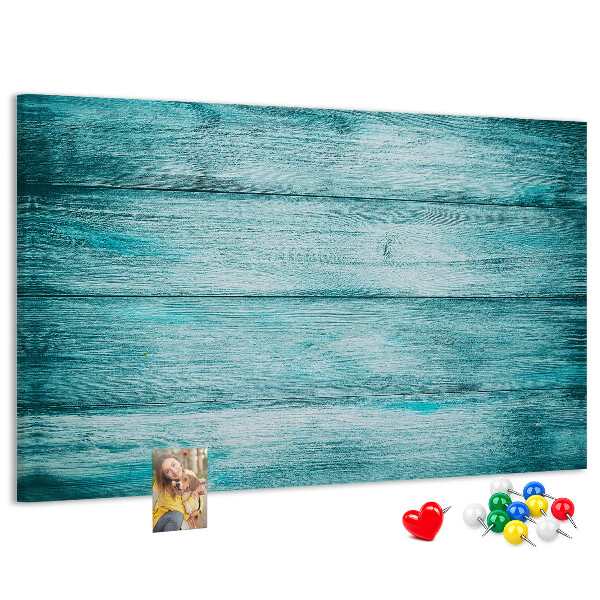 Cork display board Blue old wood