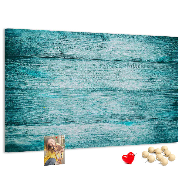 Cork display board Blue old wood