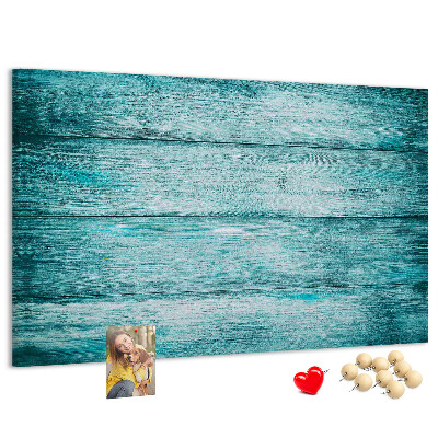 Cork display board Blue old wood