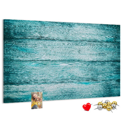 Cork display board Blue old wood