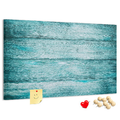 Cork display board Blue old wood