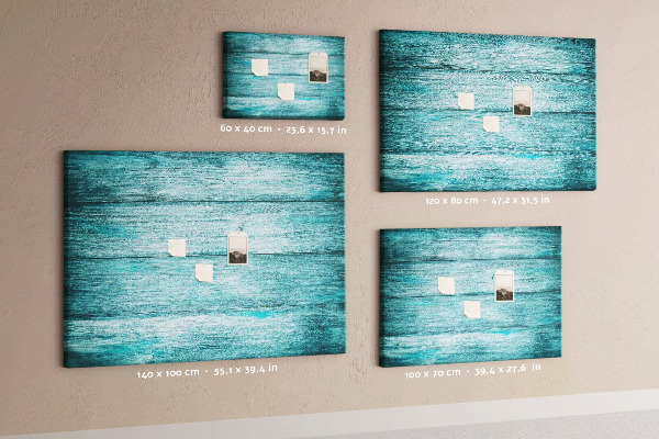 Cork display board Blue old wood