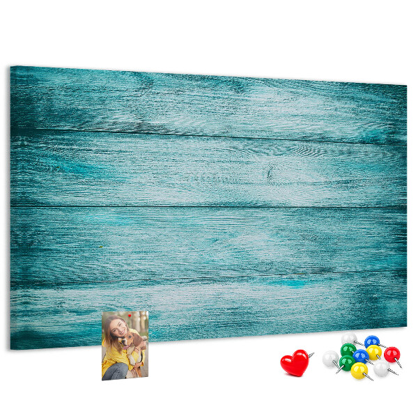 Cork display board Blue old wood