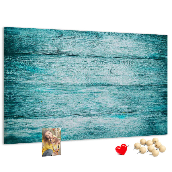 Cork display board Blue old wood