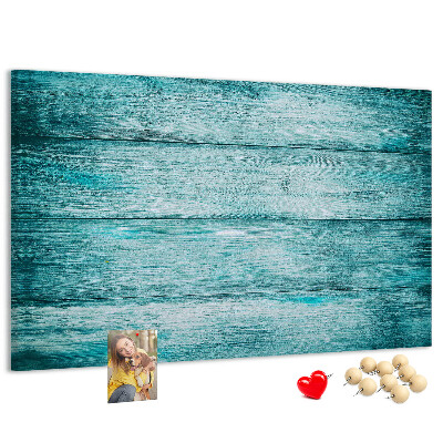 Cork display board Blue old wood