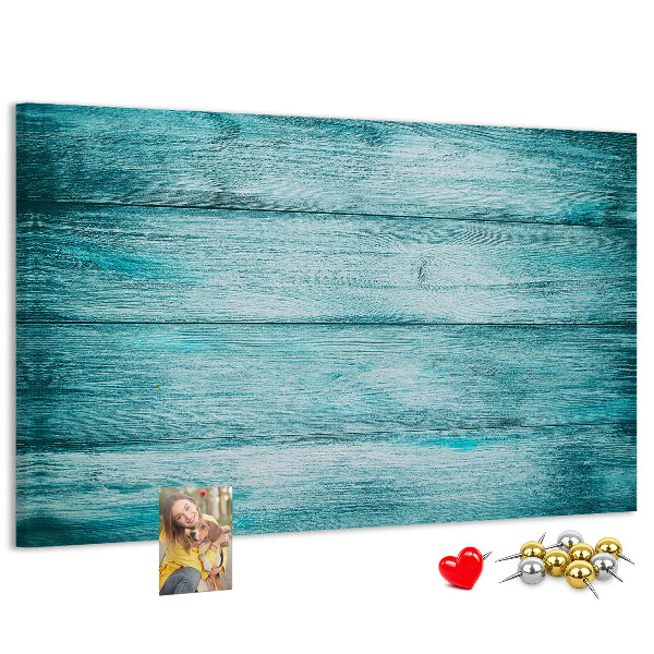 Cork display board Blue old wood