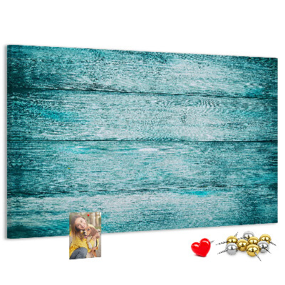 Cork display board Blue old wood