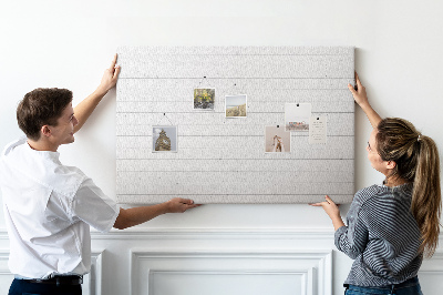 Cork memo board Wooden panels pattern