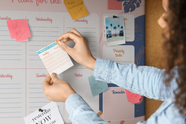Cork board Weekly Planner