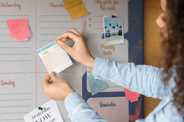 Cork board Weekly Planner