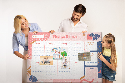 Cork board Weekly Planner