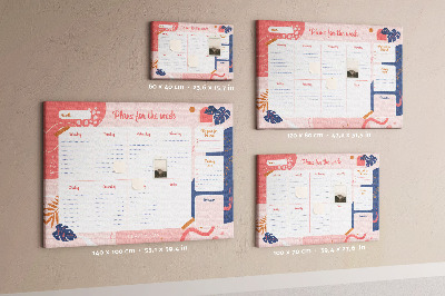 Cork board Weekly Planner