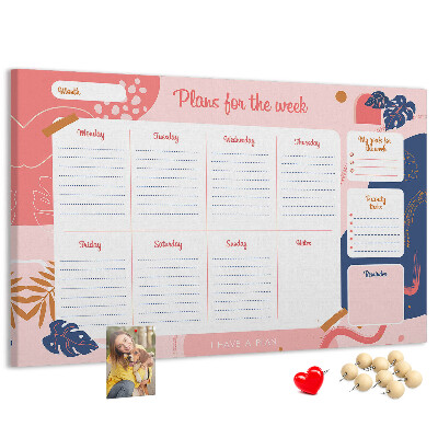 Cork board Weekly Planner