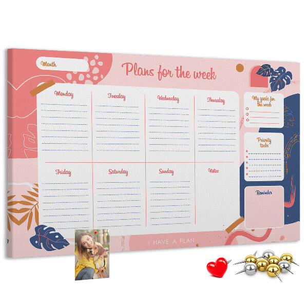 Cork board Weekly Planner