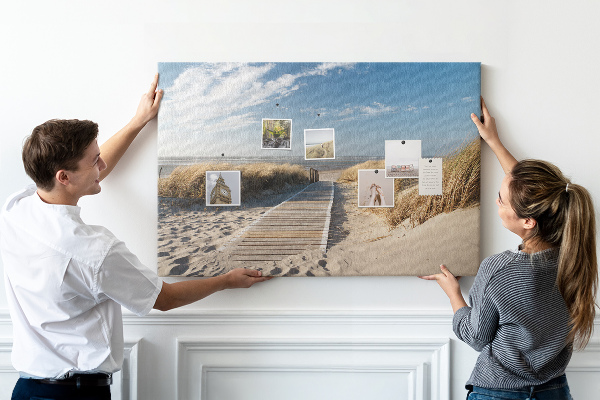 Cork board Beach view