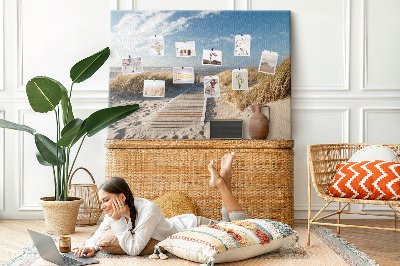 Cork board Beach view