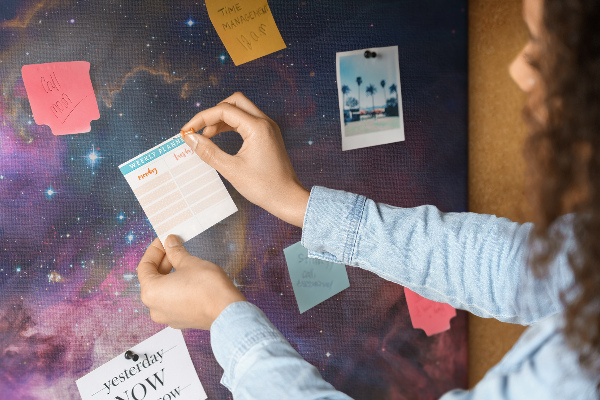 Cork display board Galaxy world
