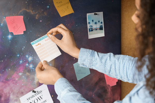 Cork display board Galaxy world