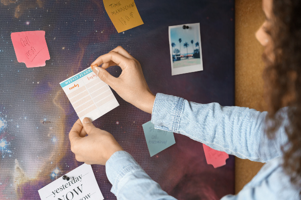 Cork display board Galaxy world