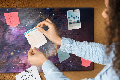 Cork display board Galaxy world