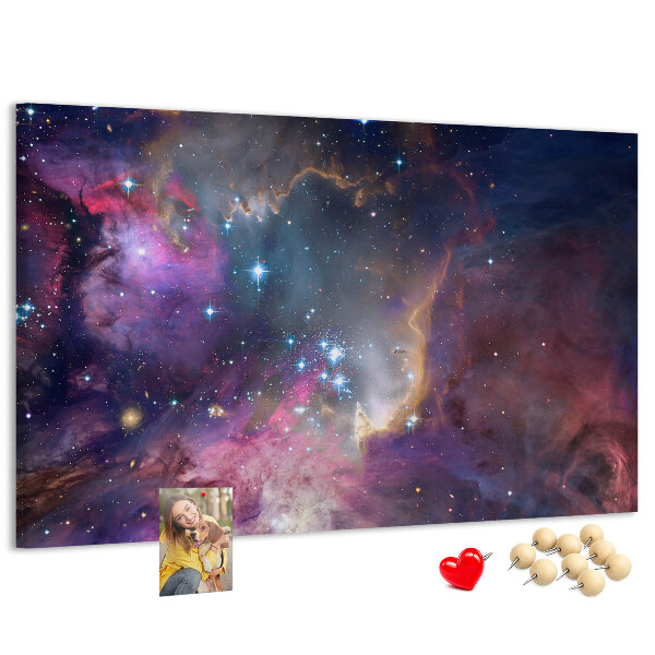 Cork display board Galaxy world